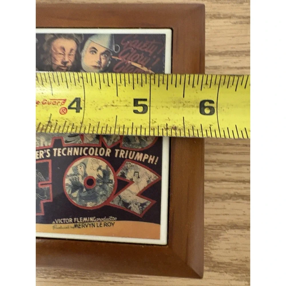 Collectable Wizard of Oz Wood Music Jewelry Box Plays Over The Rainbow